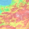 Bolu topographic map, elevation, relief