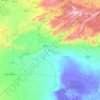 Biskra topographic map, relief map, elevations map