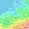 Flanders topographic map, relief map, elevations map