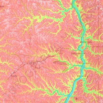 Jefferson County Topographic Map Jefferson County Topographic Map, Elevation, Relief