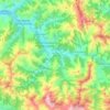 Laviana topographic map, elevation, relief