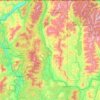 Pend Oreille County topographic map, elevation, relief