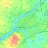 Woodstock topographic map, relief map, elevations map