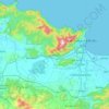 Annaba topographic map, relief map, elevations map