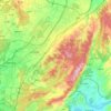 Dabanqiao Subdistrict topographic map, elevation, relief