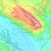 Arguedas topographic map, elevation, relief