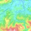 Liérganes topographic map, elevation, relief