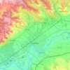 Gaillac topographic map, relief map, elevations map