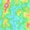 Ponteareas topographic map, elevation, relief