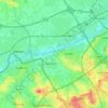 Menin topographic map, relief map, elevations map