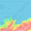 Perros-Guirec topographic map, relief map, elevations map