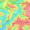 Kağıthane topographic map, elevation, relief
