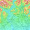 Varese topographic map, elevation, relief