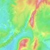 Vingrau topographic map, relief map, elevations map