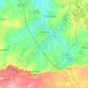 Tinténiac topographic map, relief map, elevations map