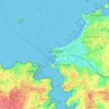 Saint-Malo topographic map, relief map, elevations map