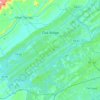 Oak Ridge topographic map, elevation, relief