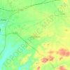 Los Molares topographic map, elevation, relief