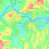 County Waterford topographic map, relief map, elevations map
