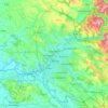 Castres topographic map, relief, elevation