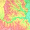 Sarpy County topographic map, elevation, relief