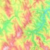 Becerreá topographic map, elevation, relief
