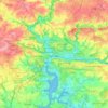 Quimper topographic map, relief map, elevations map