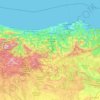 Cantabria topographic map, elevation, relief