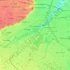 Tournefeuille topographic map, relief map, elevations map