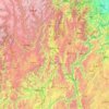 凉山彝族自治州 topographic map, elevation, relief