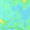 Okauchee Lake topographic map, elevation, relief