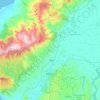Antakya topographic map, elevation, relief