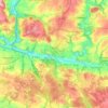 Baud topographic map, relief map, elevations map