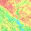 Brech topographic map, relief map, elevations map
