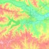 Douglas County topographic map, elevation, relief