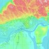 Sault Ste. Marie topographic map, relief map, elevations map