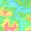 Puente Viesgo topographic map, elevation, relief
