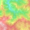 Pesaguero topographic map, elevation, relief