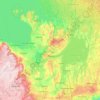 Simcoe County topographic map, relief map, elevations map