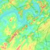Louisville topographic map, elevation, relief