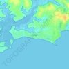 Damgan topographic map, relief map, elevations map