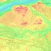 Cumberland topographic map, relief map, elevations map
