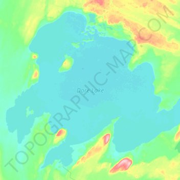 Dore Lake Saskatchewan Map Doré Lake Topographic Map, Elevation, Relief