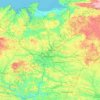 Ille-et-Vilaine topographic map, relief map, elevations map