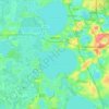 Clermont topographic map, elevation, relief