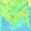 Carnac topographic map, relief map, elevations map