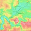 Rodez topographic map, relief map, elevations map