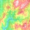 Campo Lameiro topographic map, elevation, relief