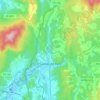 Caldas de Reis topographic map, elevation, relief
