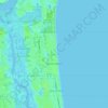 Atlantic Beach topographic map, elevation, relief